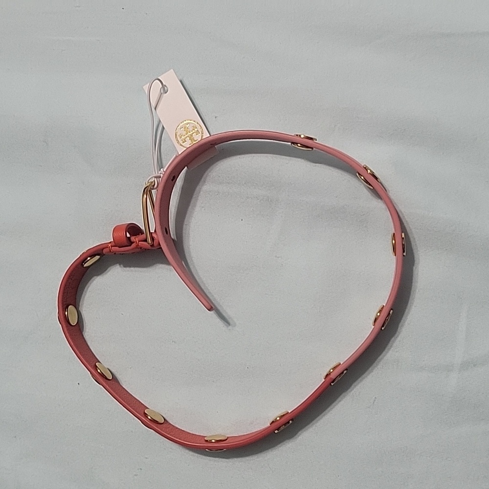 Tory burch double wrap logo stud color block bracelet